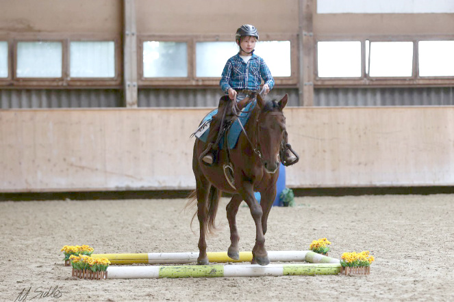 Tochter von Evelyn an einem Turnier