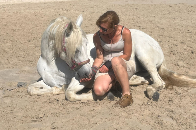 Harmonie zwischen Evelyn und ihrem Pferd